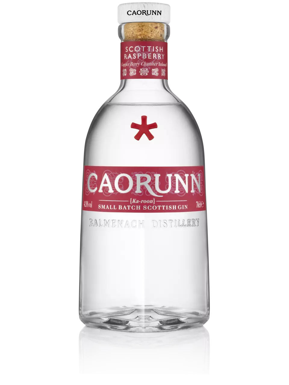 004a Caorunn Scottish Raspberry 70cl Bottle PNG gin detail