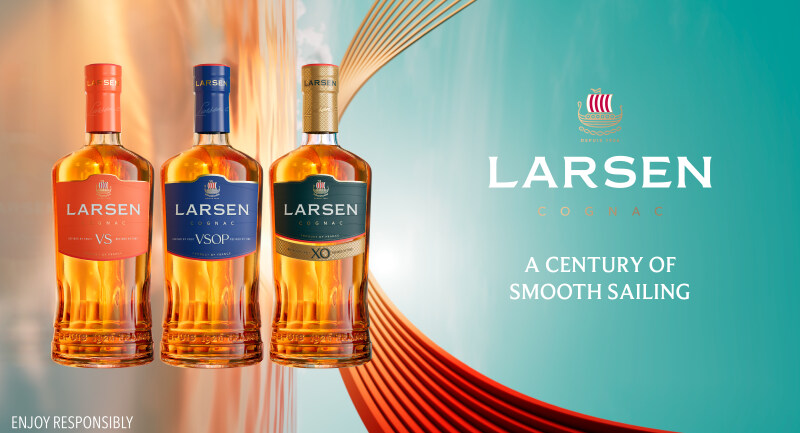 Larsen Cognac unveils new bottle design
